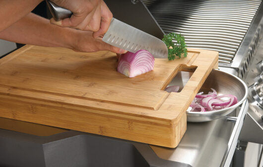 Cutting Board with Stainless Steel Bowls - Image 3